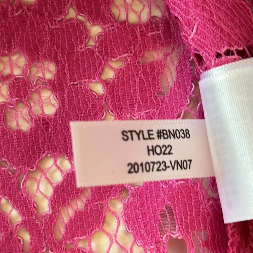 J Crew Ruffleneck Lace Dress in Soft Azalea NWT Size Small